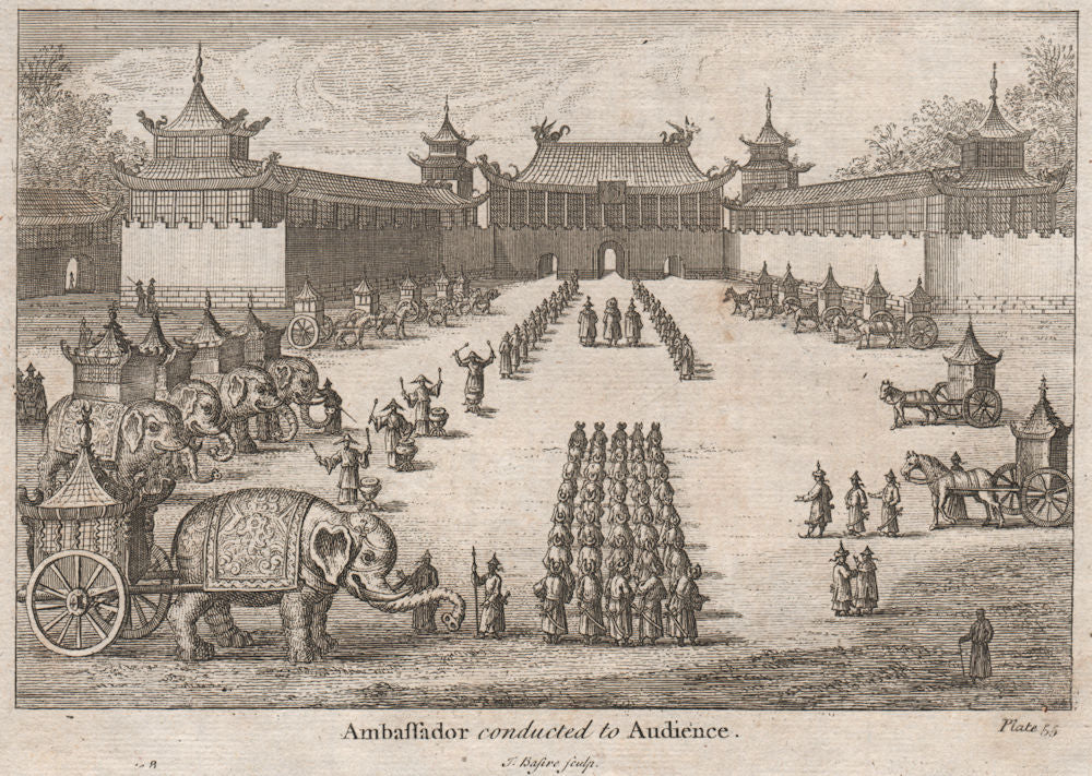 FORBIDDEN CITY, BEIJING. 'Ambassador conducted to Audience'. Peking, China 1746